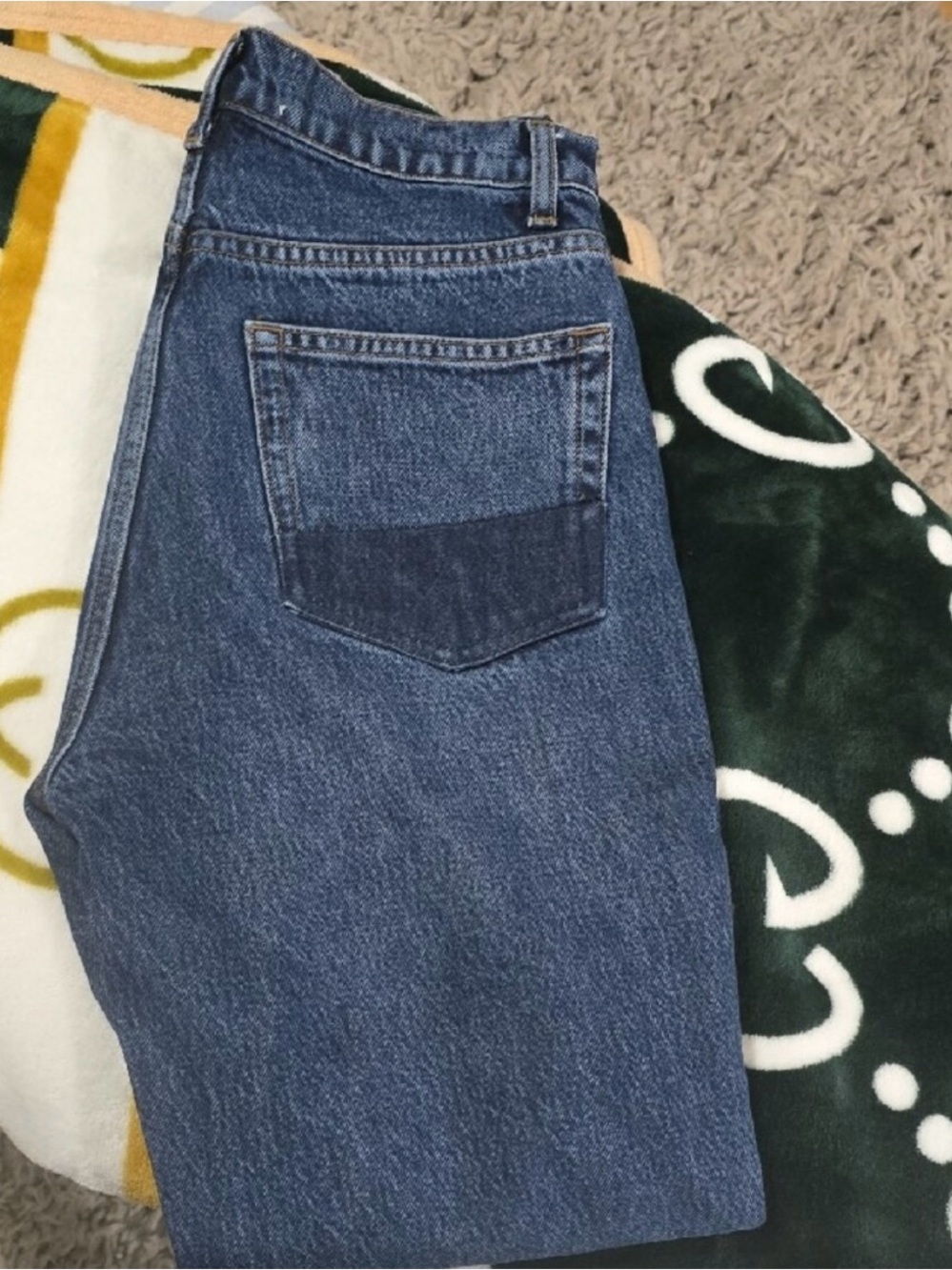 Reformation Indigo Straight Leg Jeans